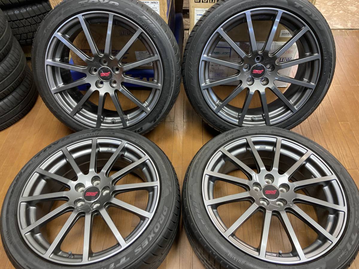 ◇SUBARU レガシィ STI純正18インチ◇7.5J+55 5H114.3◇TOYO T1 