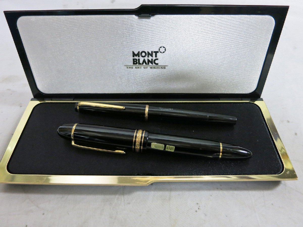 モンブラン MONTBLANK 万年筆 2本 万年筆 まとめ売り 18K×2本 14K×1本