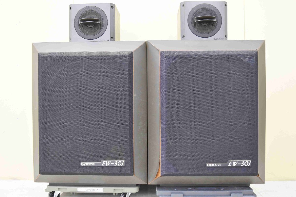 F☆PIONEER パイオニア EXCLUSIVE スピーカーペア EW-301 MT-12 ☆中古