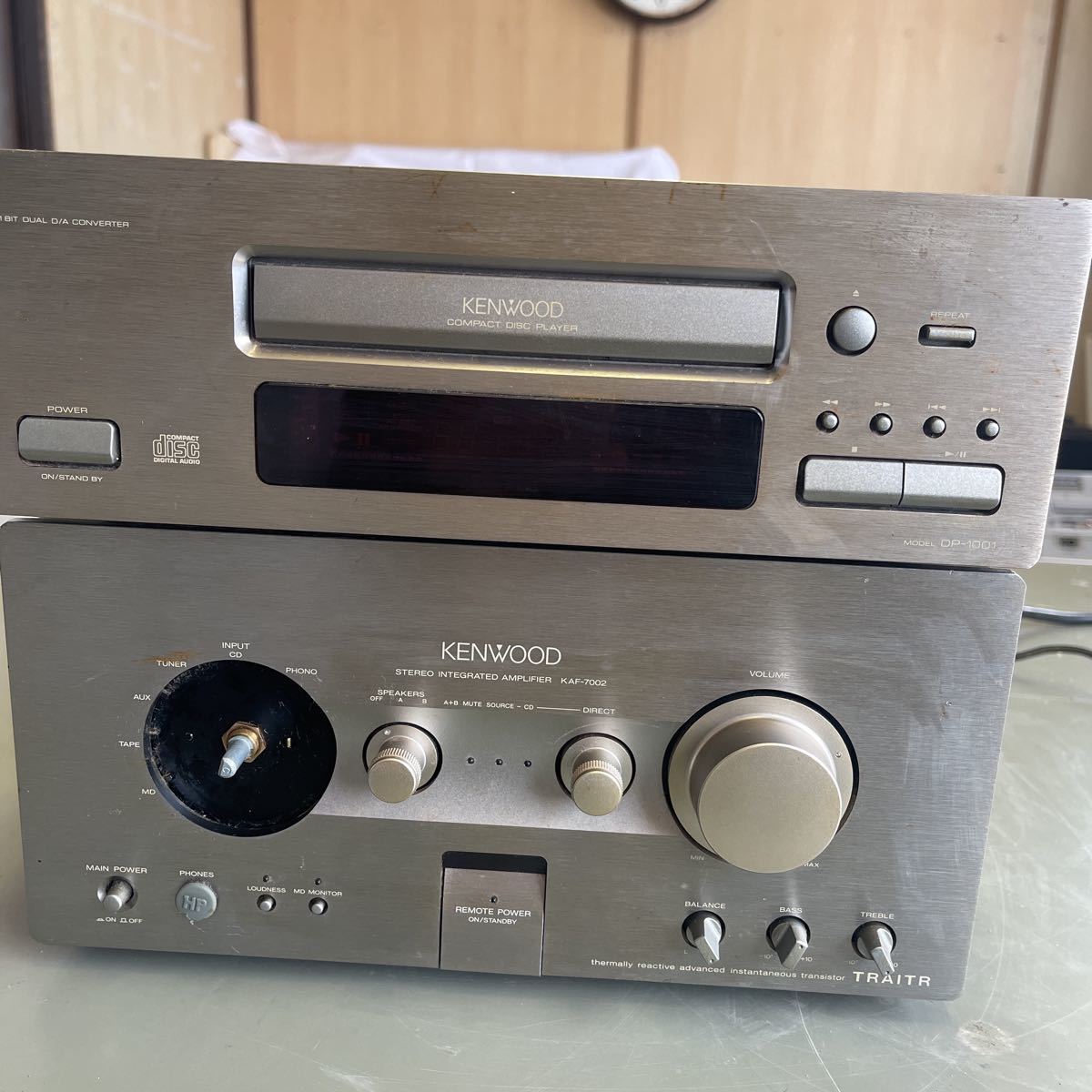 KENWOOD KAF-7002 DP-1001 アンプ CDプレーヤー KENWOOD KAF-7002 DP