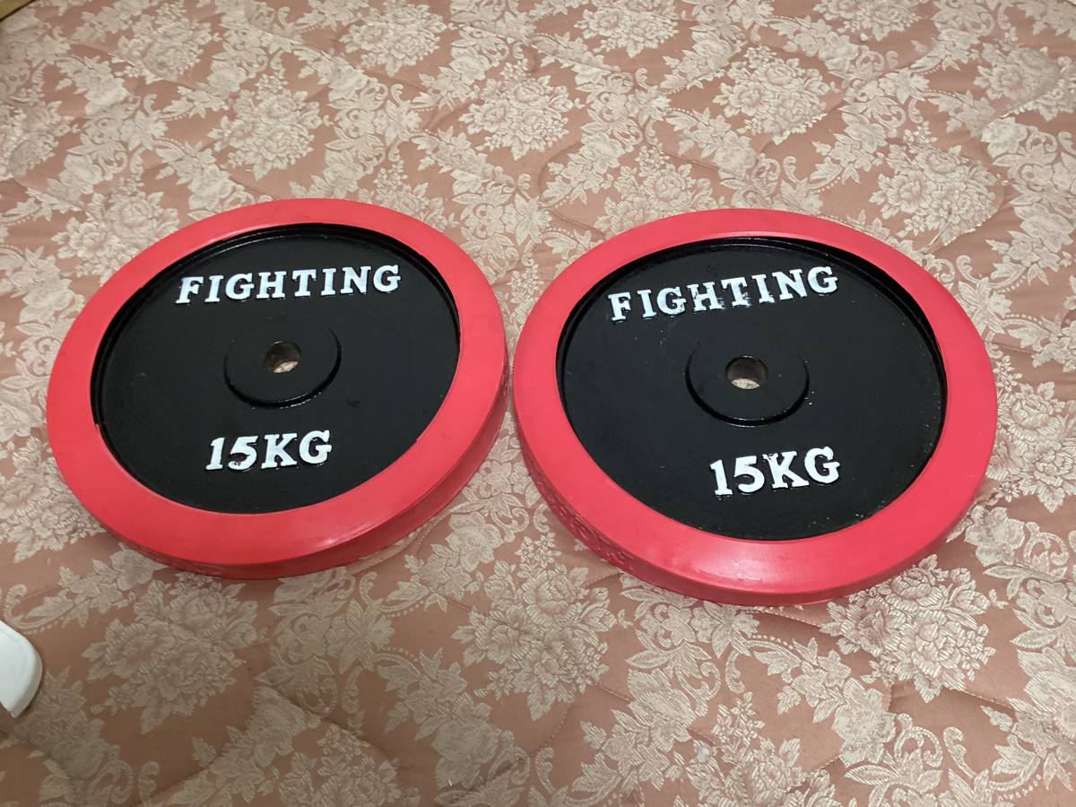 FIGHTING ROAD ダンベルプレート 15KG 2枚 09c74.4 FIGHTING ROAD