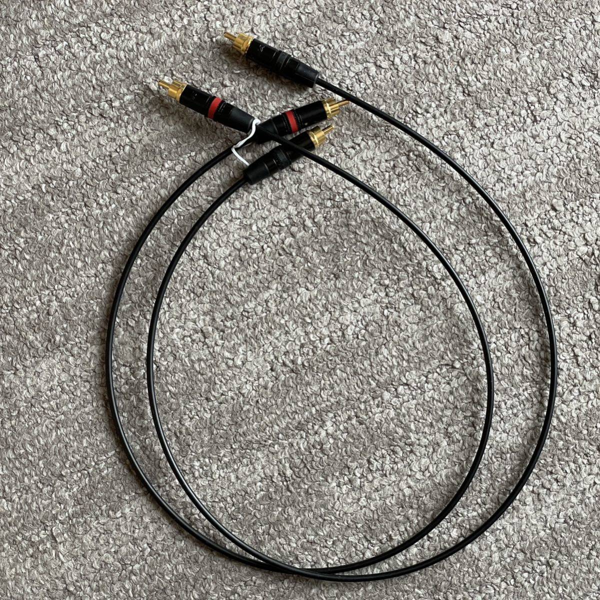 ベルデン BELDEN 8412 RCA 赤白ライン ケーブル カラー 黒 7m x 2本ペア