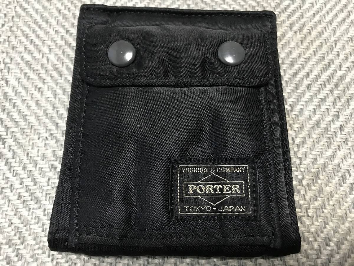 PORTER ポーター タンカー ウォレット 黒 ブラック 財布 TANKER WALLET