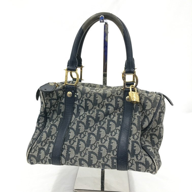 BABC6008】Dior クリスチャンディオール トロッター柄 ハンドバッグ