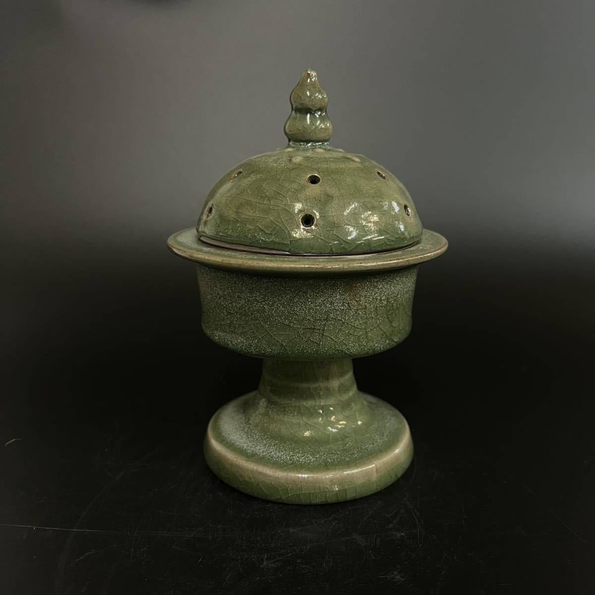 中国 汝窯 青磁 香炉 陶器 陶芸 香道具 仏具 青釉 汝窯 香道具 青磁 龍泉窯 中国 香炉 -汝窯 2026年最新Yahoo!オークション