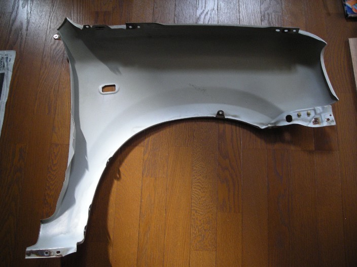 ラパン SS HE21S 左Fフェンダー SSエンブレム付き 純正色白 へこみなし
