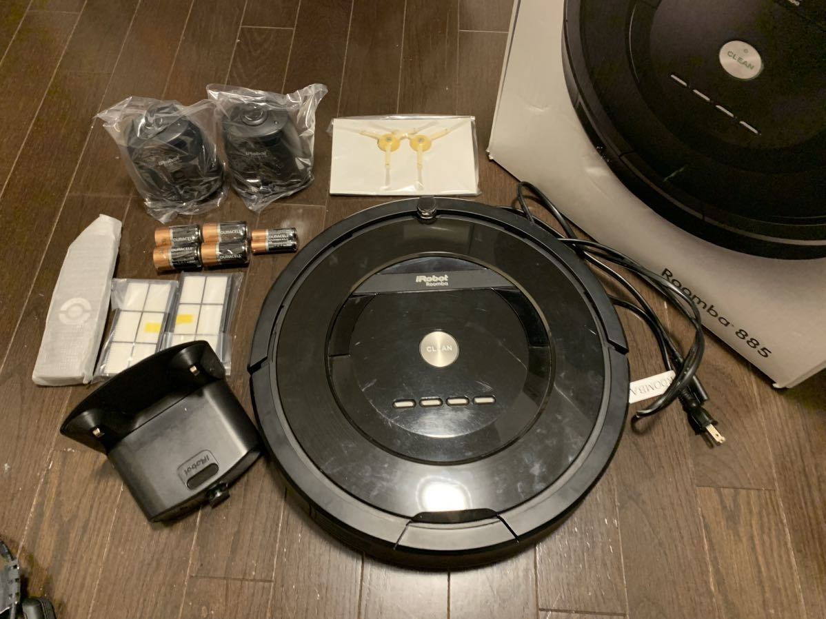 iRobot アイロボット Roomba 885 ロボット掃除機 ルンバ 箱 付属品完備 通電確認済み アイロボット ルンバ 0 アイロボット、約6年の長寿命バッテリーを搭載した「ルンバ885 アイロボット公式オンライン にっしー様専用