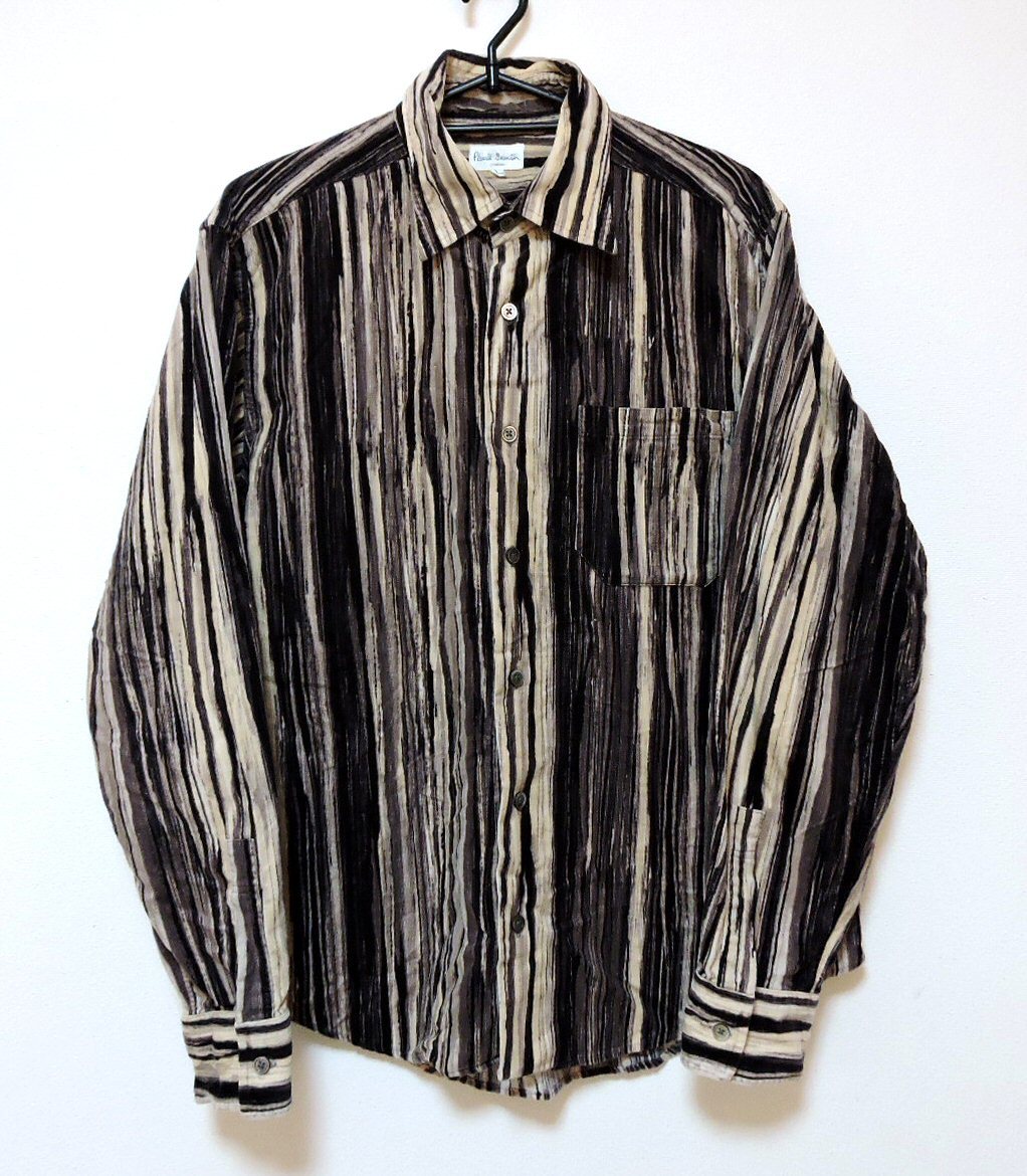 Paul Smith ポールスミス ストライプ柄 長袖 シャツ L