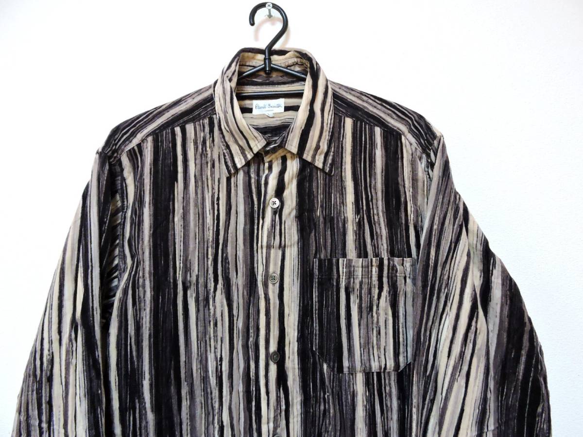 Paul Smith ポールスミス ストライプ柄 長袖 シャツ L
