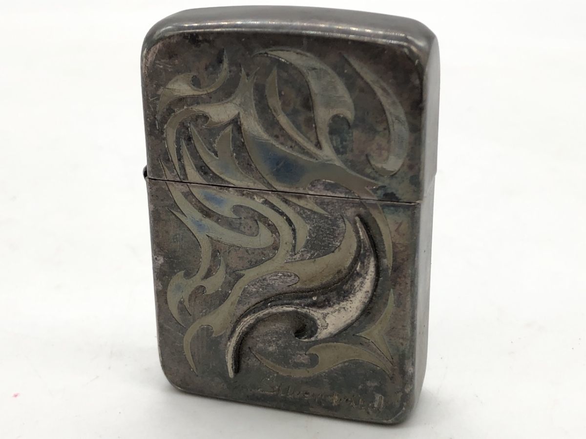  0202-509S③18621佐川 ライター ZIPPO ジッポー Silver Tribal シルバー トライバル 喫煙具(Zippo)｜売買されたオークション情報、yahooの商品情報をアーカイブ公開 - オークファン Zippo