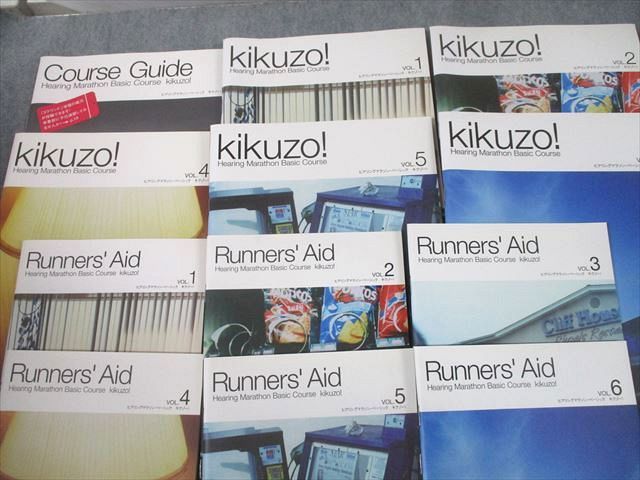 TX10-001 アルク ヒアリングマラソン・ベーシック キクゾー！ kikuzo!/Runner’s Aid VOL.1～6 2006 計12冊 CD6枚付 79M4D