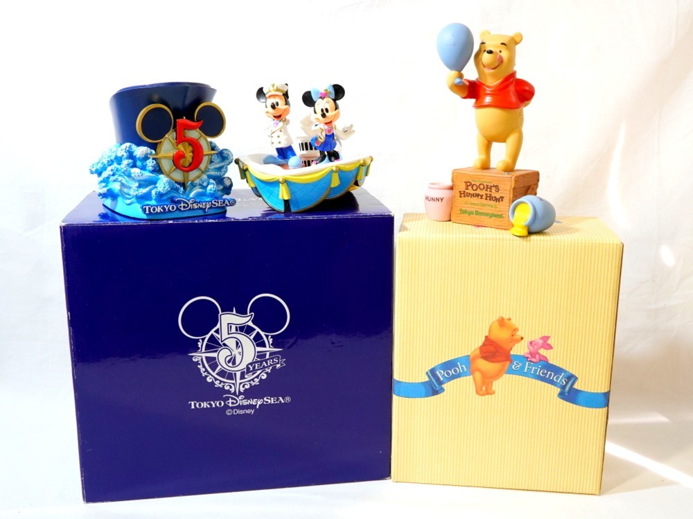 1000円スタート 置物 2点 Disney ディズニー ミッキー ミニー シー 5th