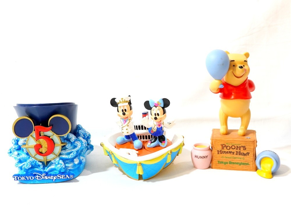 1000円スタート 置物 2点 Disney ディズニー ミッキー ミニー シー 5th