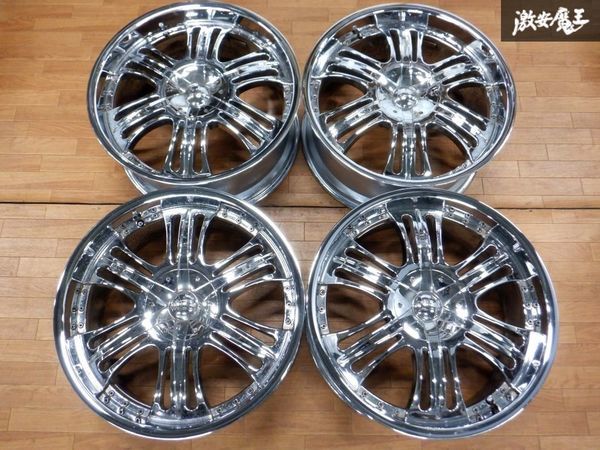 22インチ メッキ アルミホイール 4本
