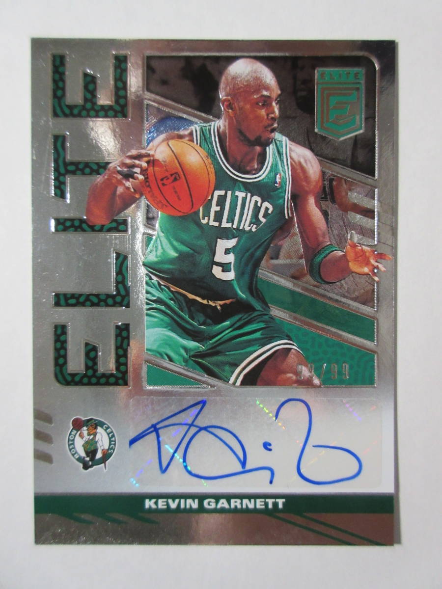 2021-22 Panini Donruss Elite Basketball Autograph Kevin Garnett 99  
