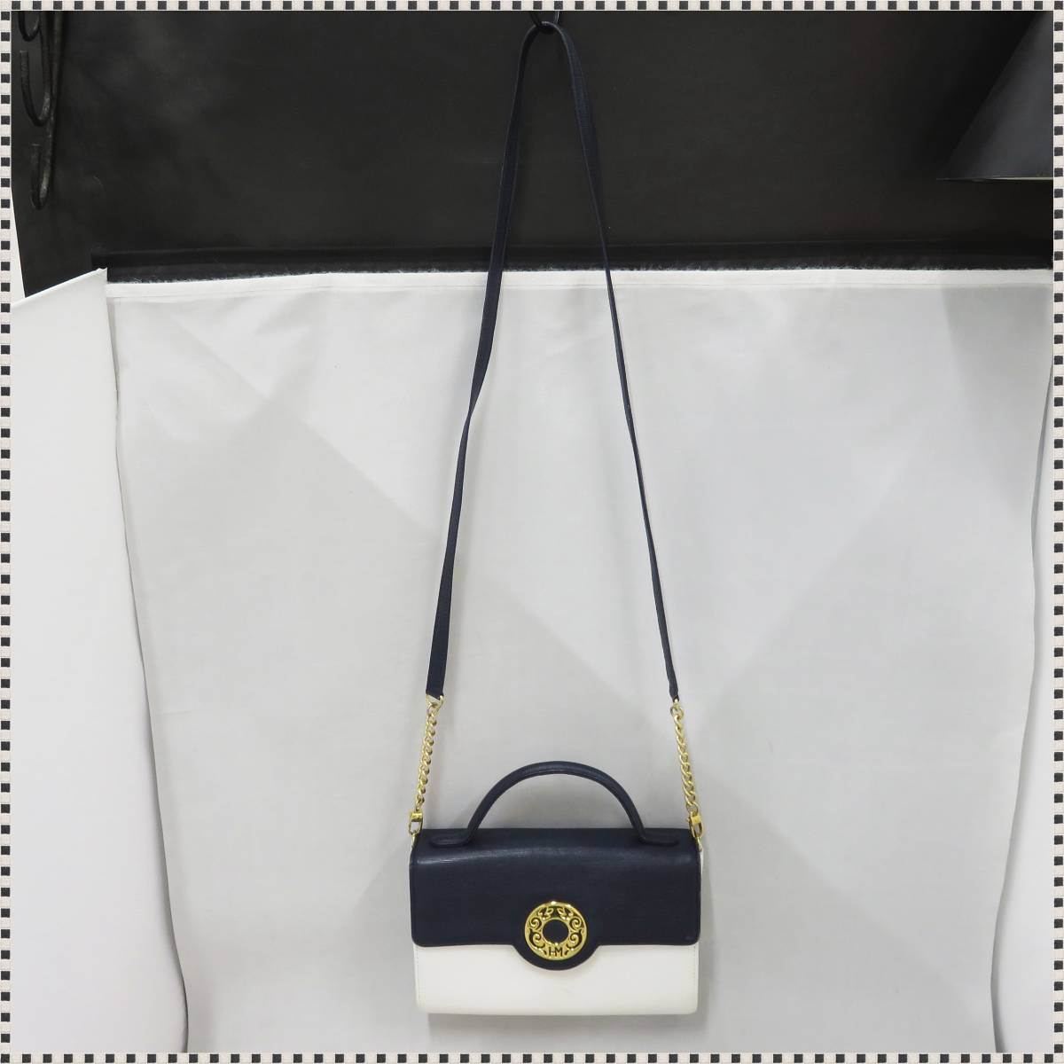 ハナエモリ 2way ハンドバッグ ショルダーバッグ レザー レディース 