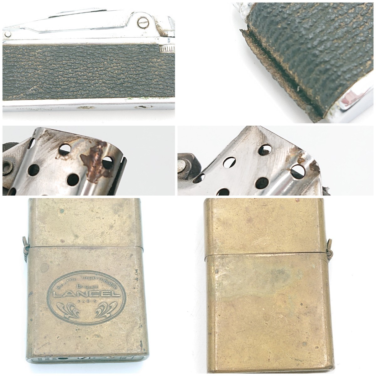 s2 ZIPPO ジッポ LANCEL ランセル オイルライター 5点まとめて 