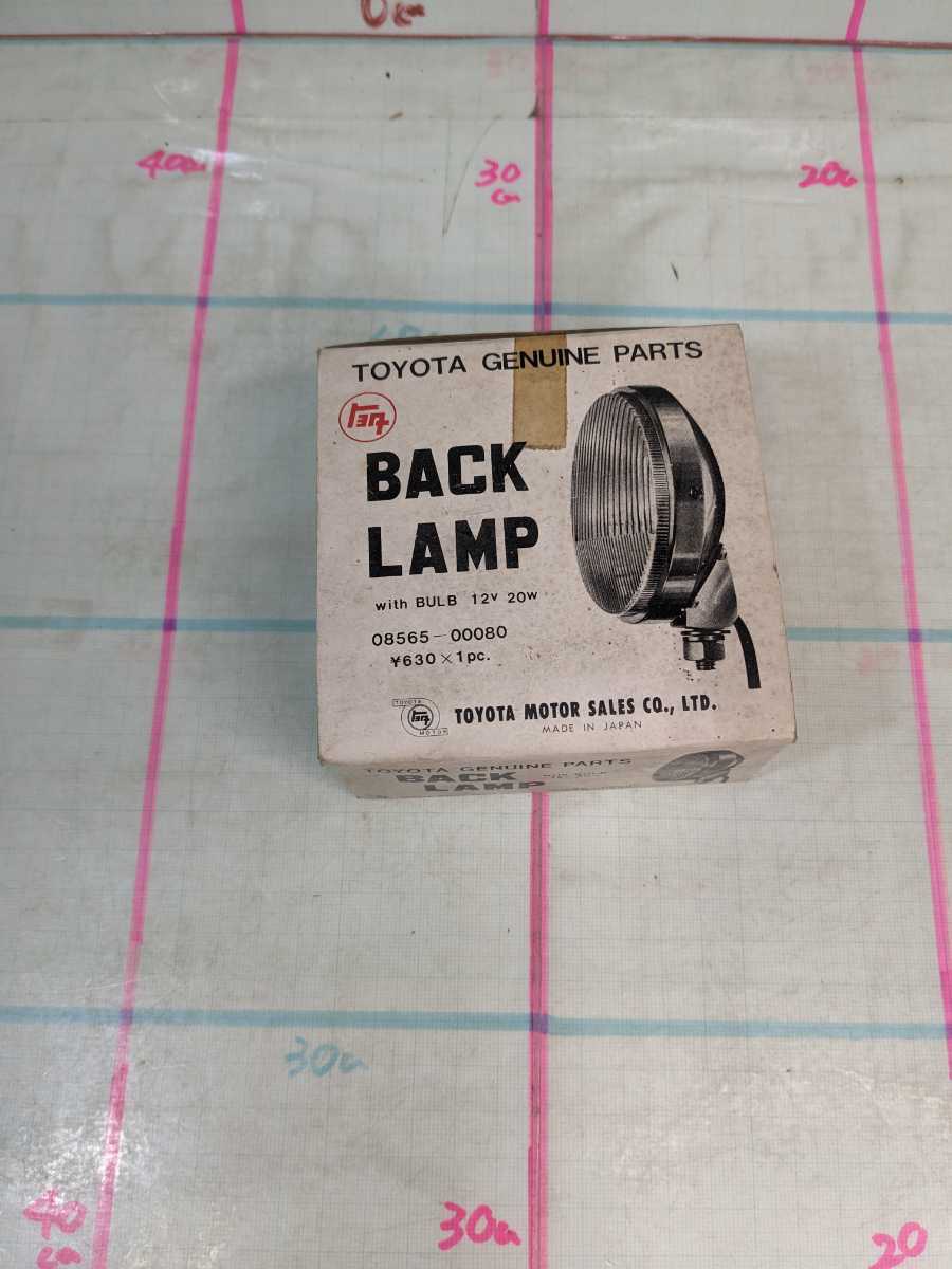 未使用 TOYOTA トヨタ GENUINE PARTS FOG LAMP 純正 フォグランプ 角型 旧車 昭和レトロ 08591-00080 BULB 12v 20W レターパックプラス