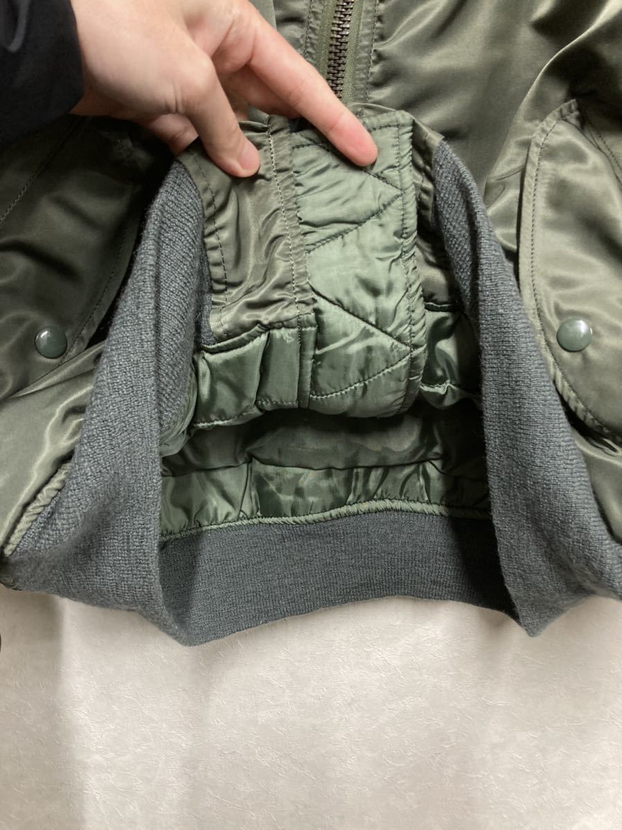 状態良 80s 米軍 MA-1 8279F グランドクルー フライトジャケット USAF