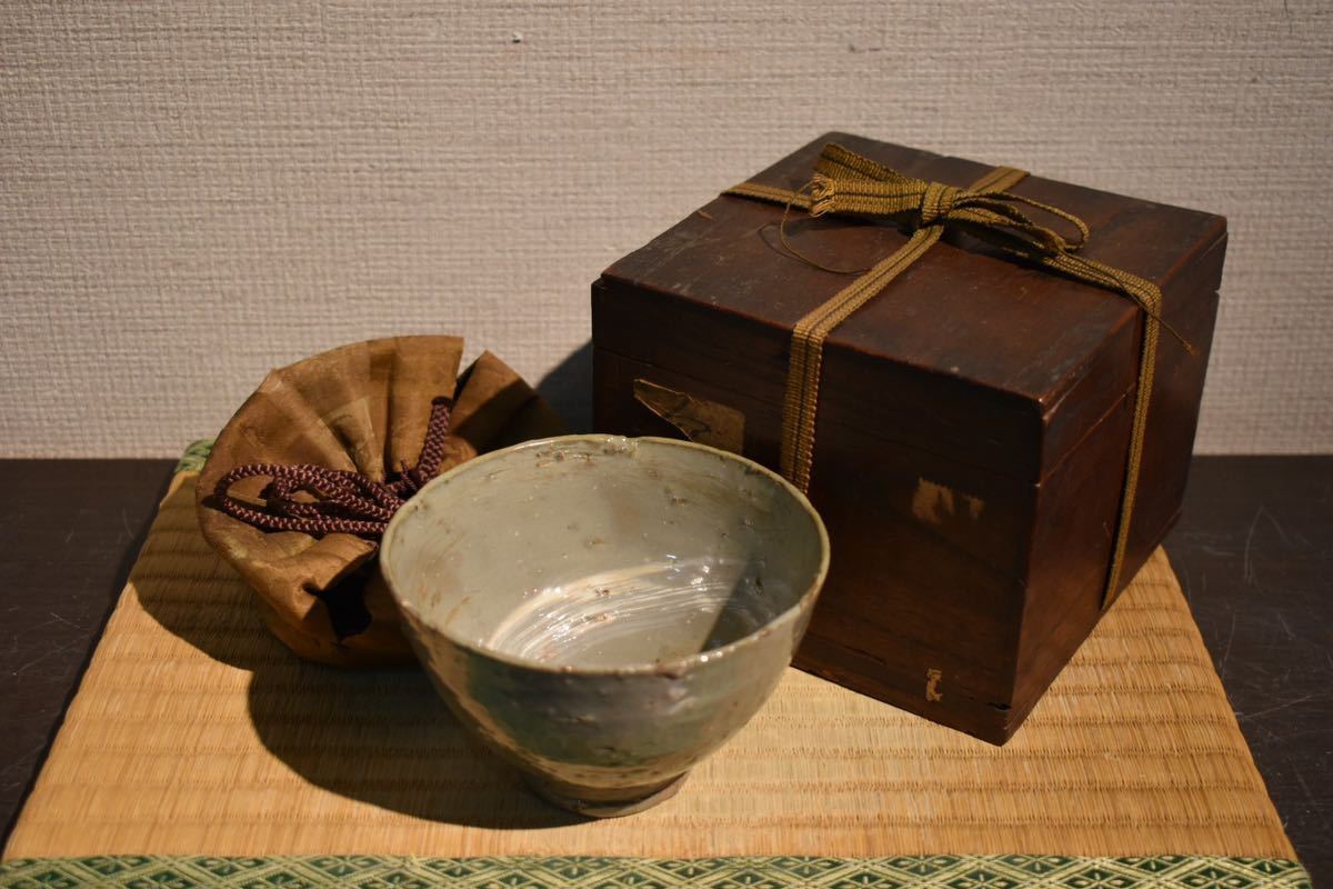 GE】Y1212◇李朝・高麗コレクター放出品◇時代 高麗無地刷毛目茶碗