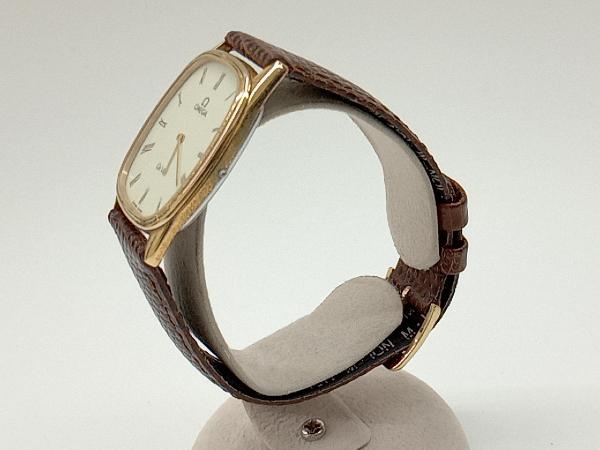 ジャンク OMEGA オメガ DeVille デビル 1365 プッシュ式 クォーツ 電池