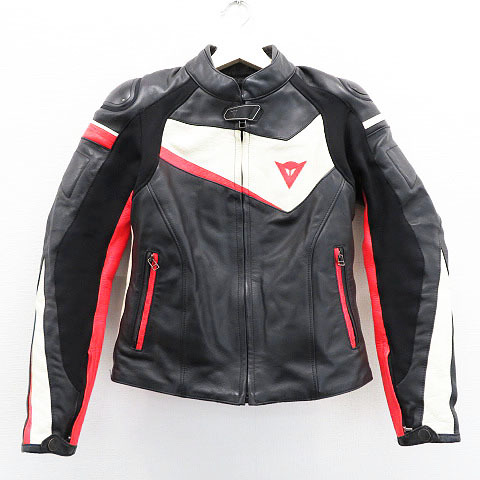 1円】DAINESE ダイネーゼ レザージャケット ブラック系 40