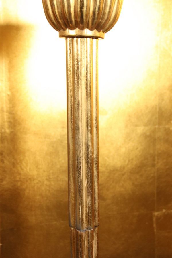 BA287 寺院仏具 真鍮製 燭台 一対 菊燈 さざえ 蝋燭立 仏具 菊灯 高さ