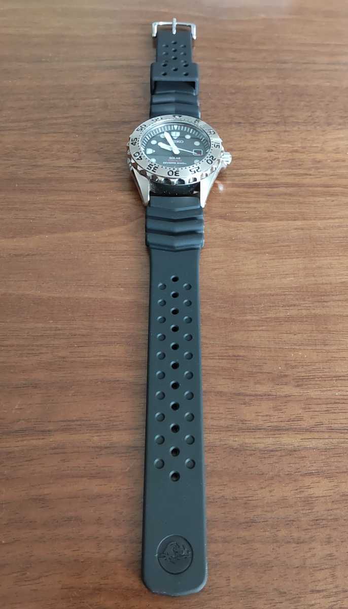 軽量チタン/比較的綺麗☆ソーラー稼働中/新品ベルト付☆SEIKO☆PROSPEX