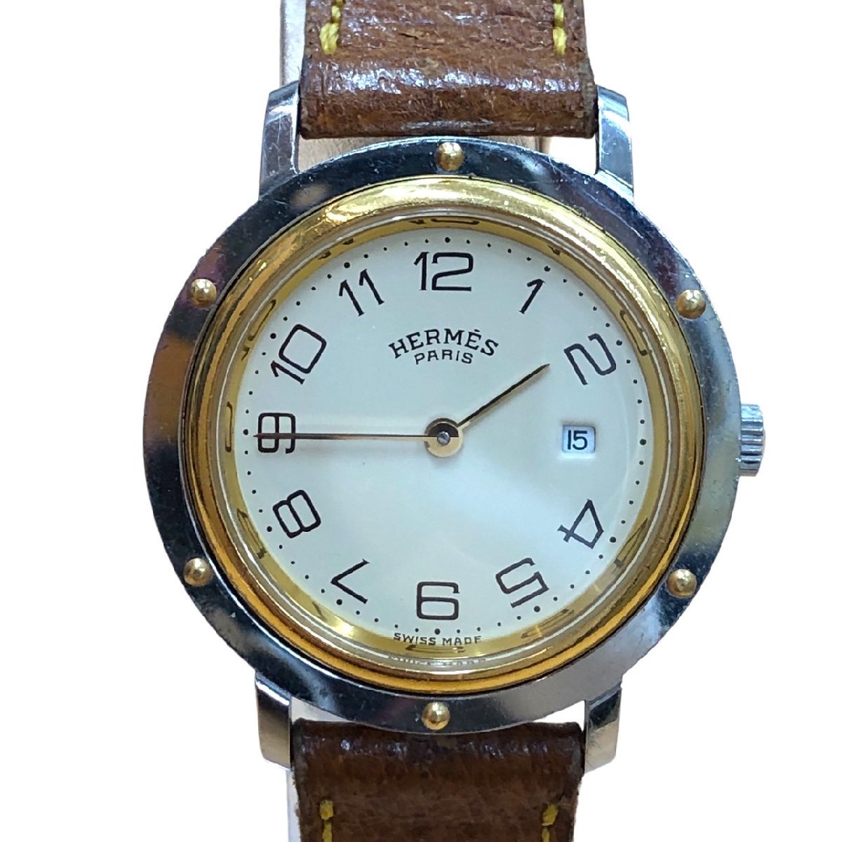 HERMES エルメス ノマード NO1.710 メンズ SS クォーツ 中古品 【公式