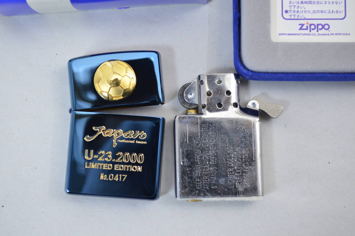 未使用 ジッポー JFA JAPAN U-23.2000 LIMITED EDITION ZIPPO XVI USA 