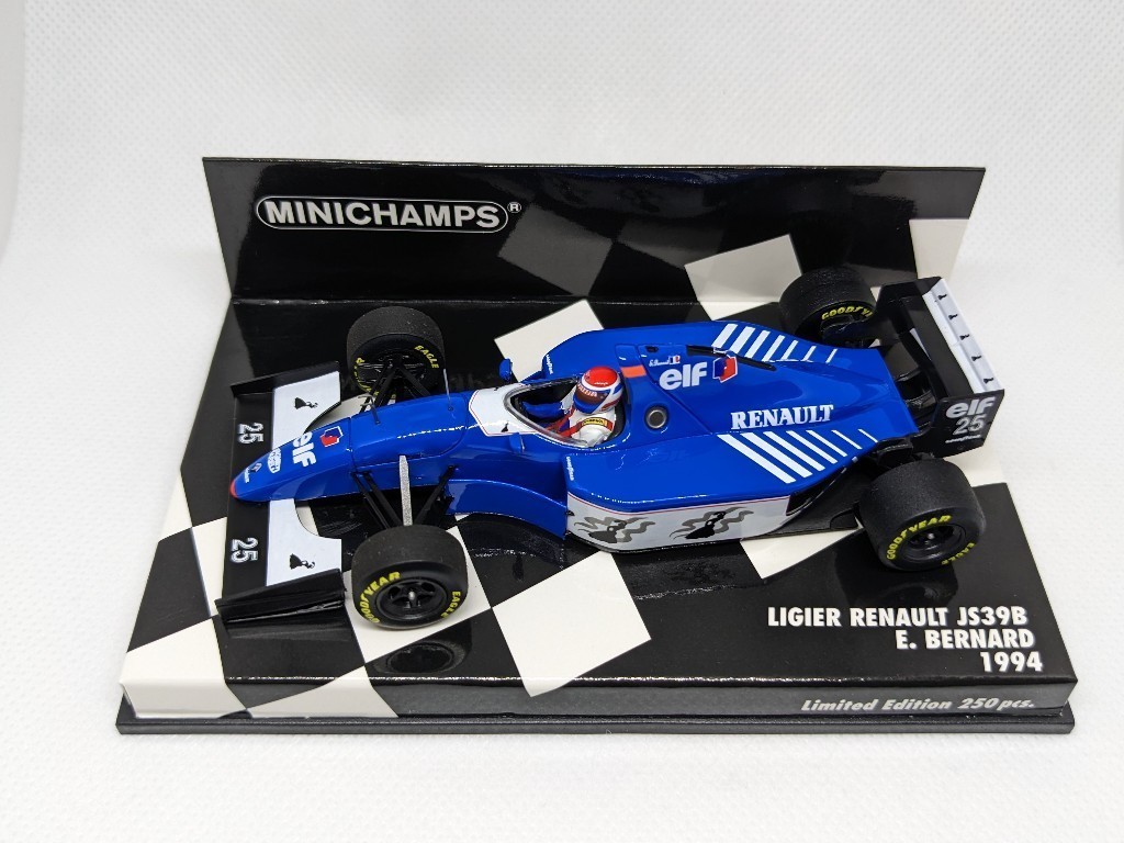 ミニチャンプス 1/43 リジェ・ルノー JS39B ベルナール 250個限定