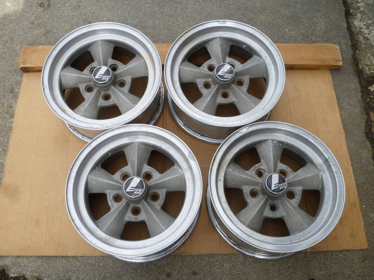 ENKEI 旧車 アルミホイール 14インチ 4穴 2本セット 6JJ オフィシャル通販