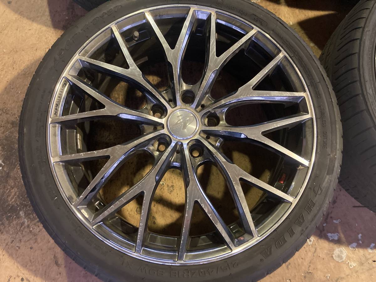 wedsレオニスmx 18インチ タイヤホイールセット pcd100 5H