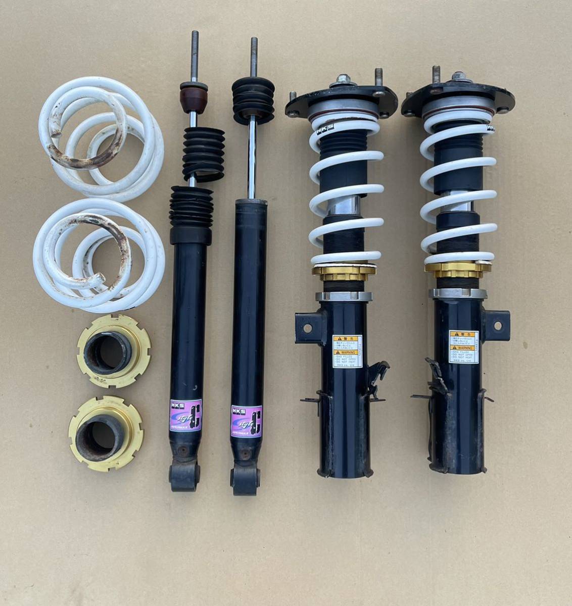 HKS S-Style C 車高調 Z11キューブ E11ノート K12マーチ キューブ 日産 C：キューブ S-style ）流用出来るか試し 車高調（Z11