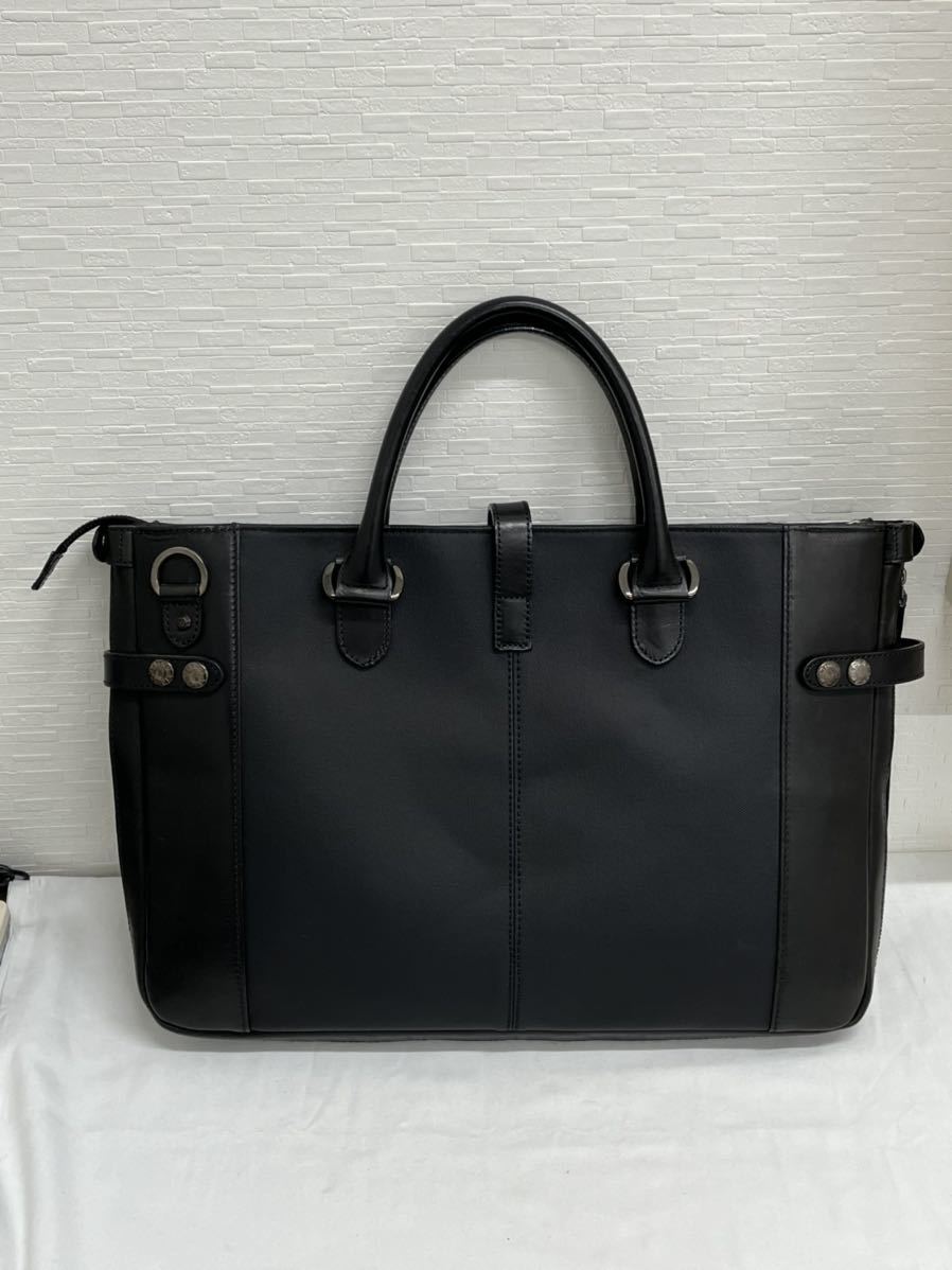 美品】輪怐 Linku アーバン 2way レザー ビジネスバッグ ショルダー 輪