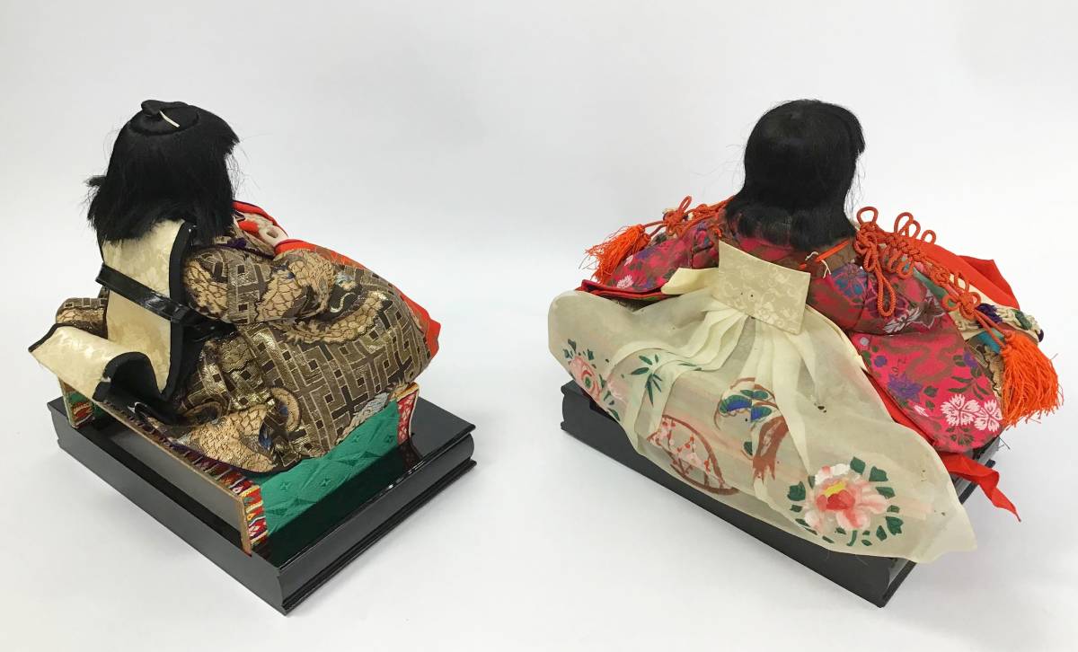 昭和初期 2体セット 雛人形 おさな顔 男雛 女雛 時代雛 お内裏様
