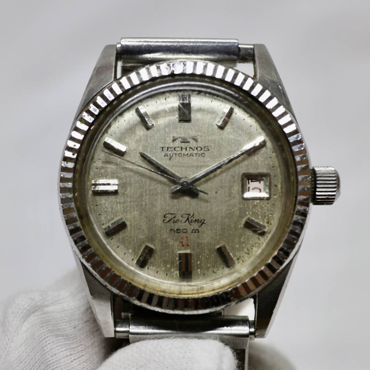 2041 TECHNOS テクノス The King ザ キング 250m 41 自動巻 メンズ 