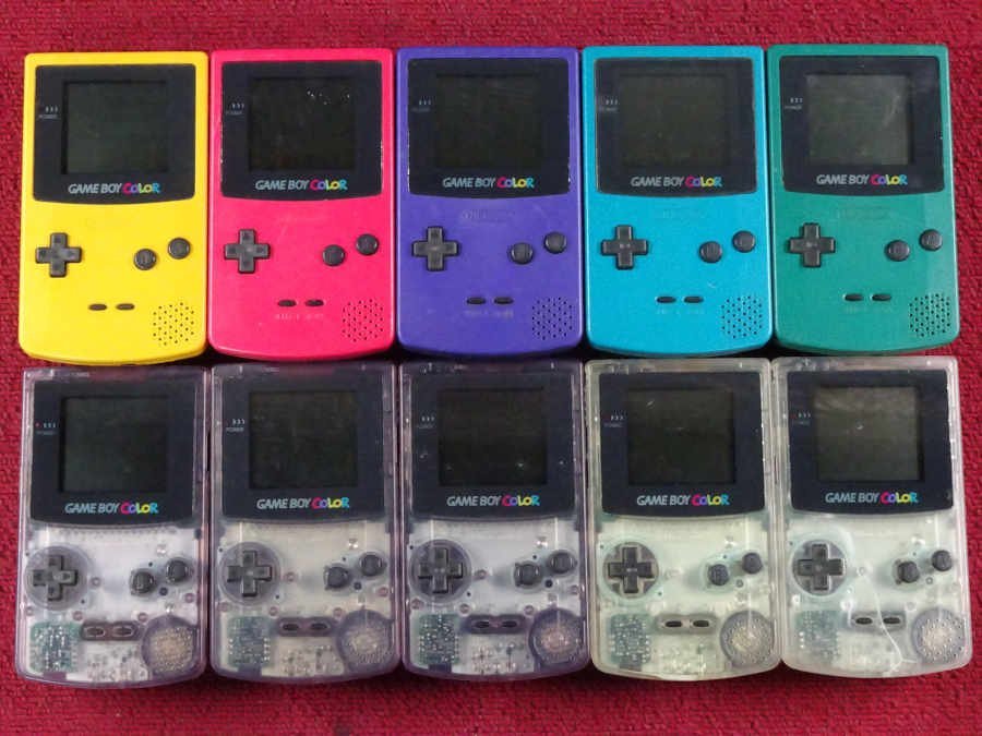 プレステ、ゲームキューブ、ゲームボーイカラージャンクセット NINTENDO GB ゲームボーイ 本体 10台セット＊ジャンク品【GH