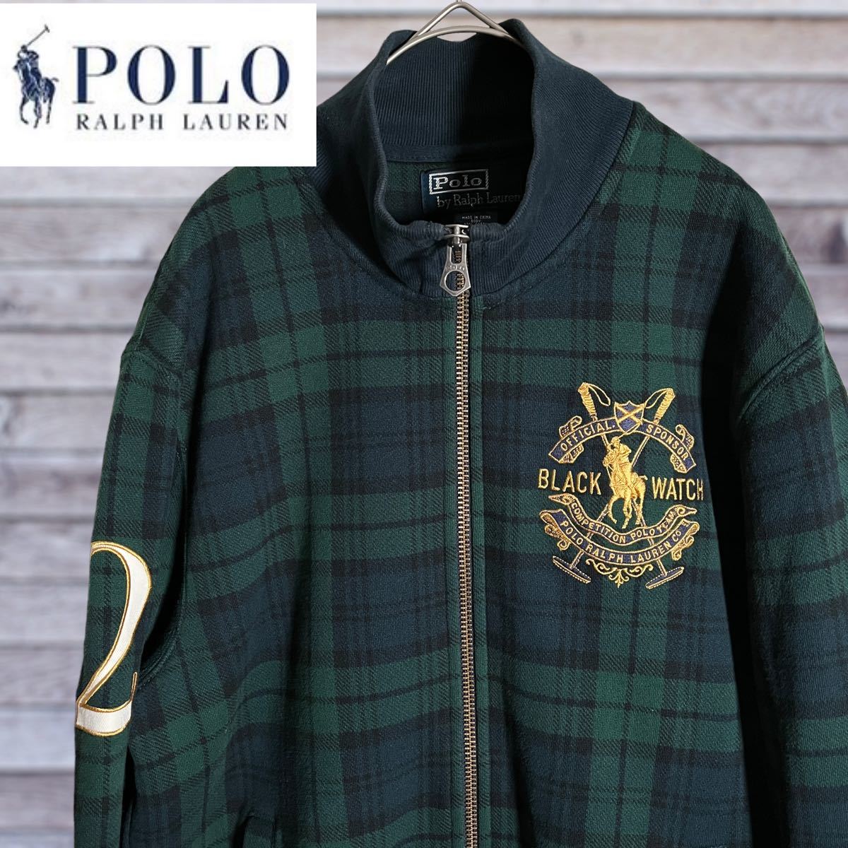 ラルフローレン ポロシャツ 刺繍 ビッグポニー BLACKWATCH ブラック 美