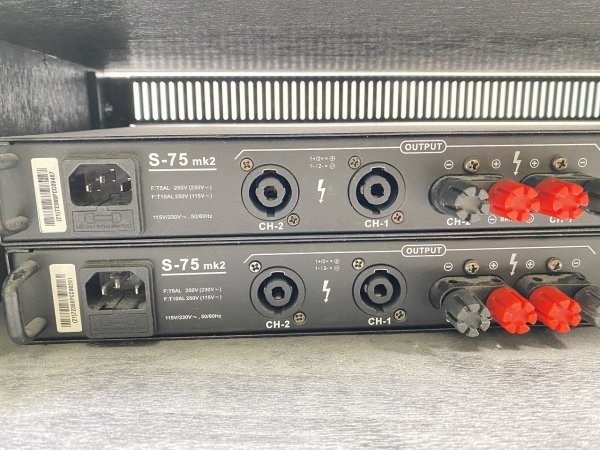 中古品】Thomann the t.amp S-75MK2 2台セット ステレオパワーアンプ