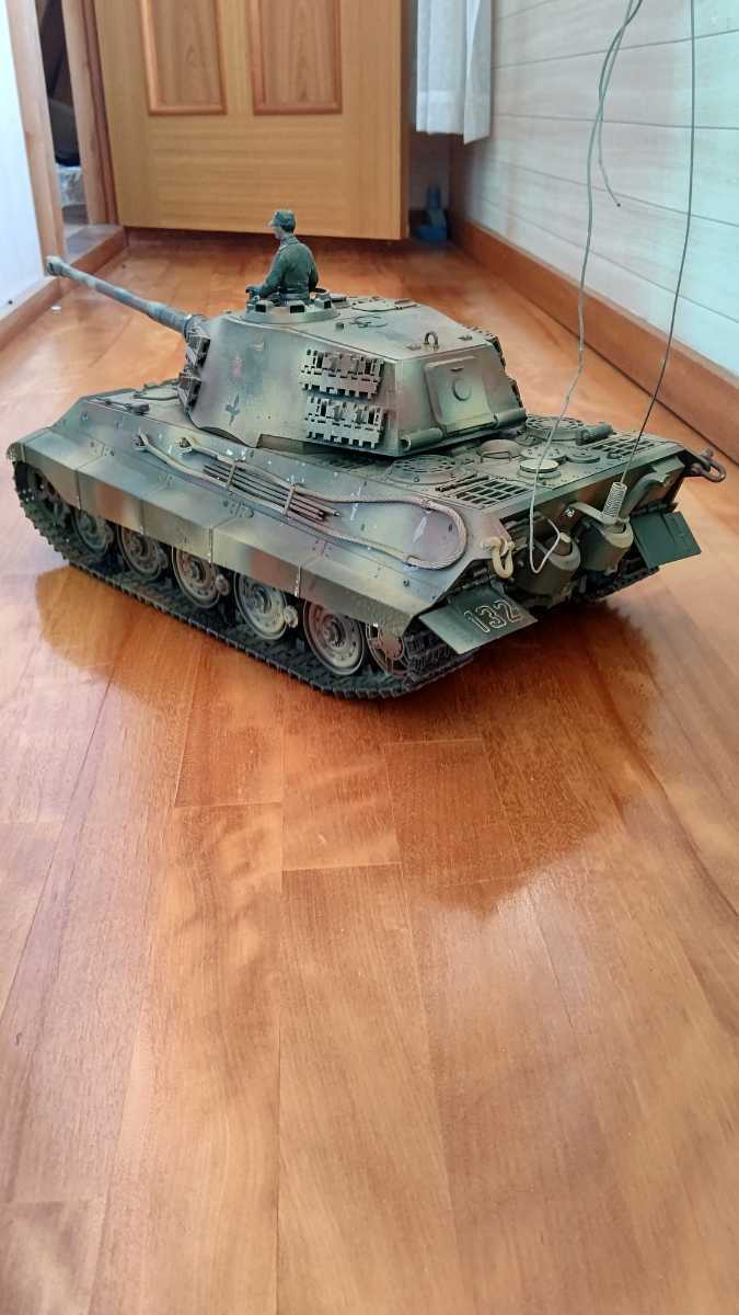ジャンク品 部品取りに。タミヤ1/16キングタイガーラジコン戦車