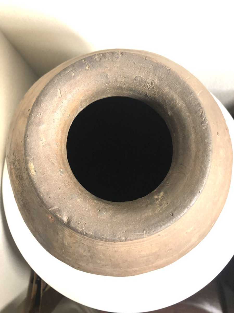 蔵出し 古備前 壺 直線文 時代物 古備前焼 備前焼 古美術品 骨董品 高 