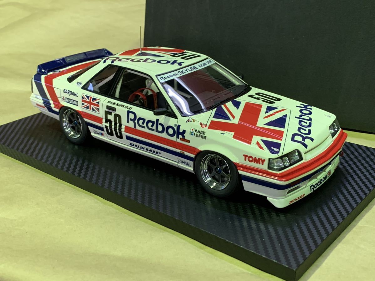 TSM MODEL×TOMMYTEC 1/18 R31 リーボックスカイライン トミーテック グループA 長谷見昌弘 A.オロフソン GTS ...