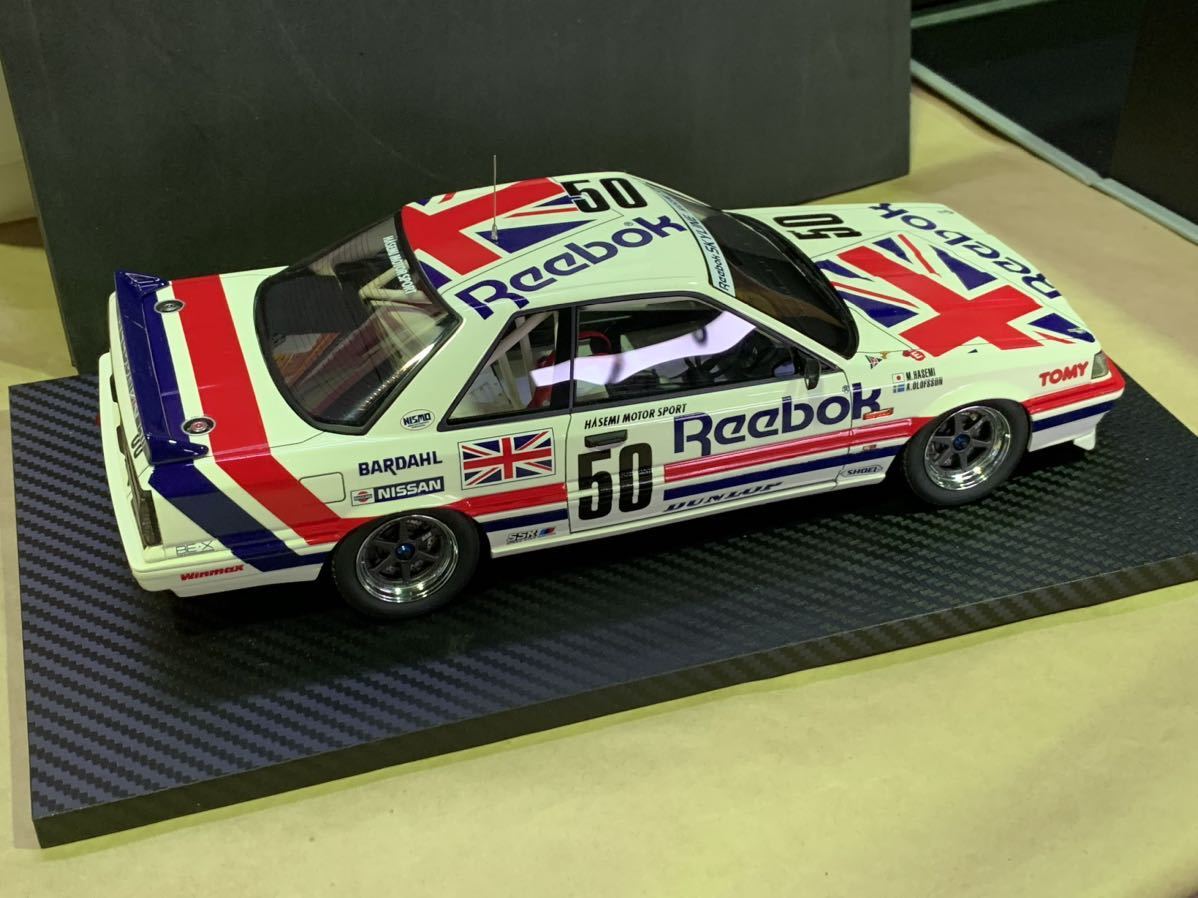 TSM MODEL×TOMMYTEC 1/18 R31 リーボックスカイライン トミーテック グループA 長谷見昌弘 A.オロフソン GTS ...