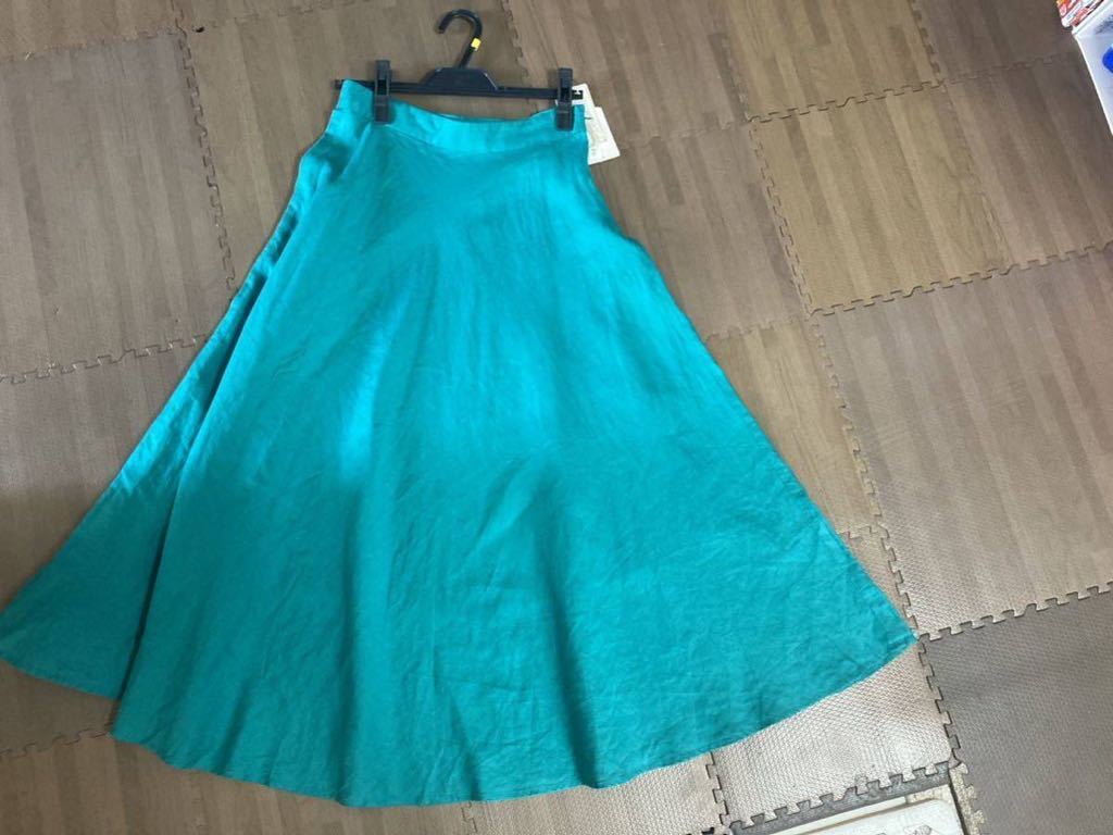 ジャーナルスタンダード　テレデランリネンスカート　38　グリーン　タグ付き未使用