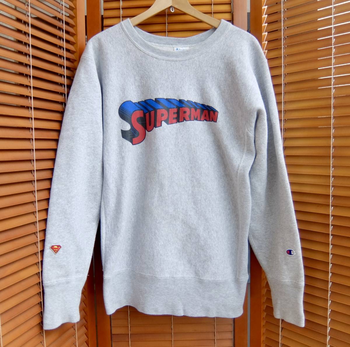 BEAMS ビームス Champion チャンピオン Superman リバースウィーブ スウェット/トレーナー Lサイズ