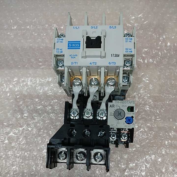 S-N35 電磁接触器 三菱 S-N50-AC-110V 新S-N50 S-N（CX)シリーズ[仕様 三菱　MITSUBISHI　S-N35　電磁接触器　マグネットスイッチ　TH-N20TAFS　サーマルリレー　C-537