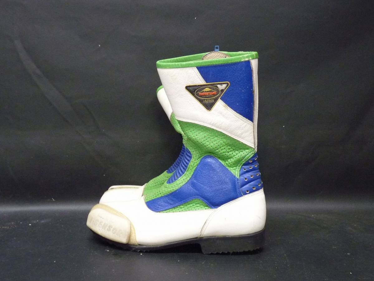Nz03189）KUSHITANI クシタニ レーシングブーツ 中古 カワサキ カラー 