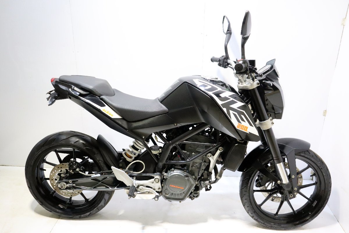 直☆千葉県 KTM DUKE デューク 200 書類・鍵無し★3O-862