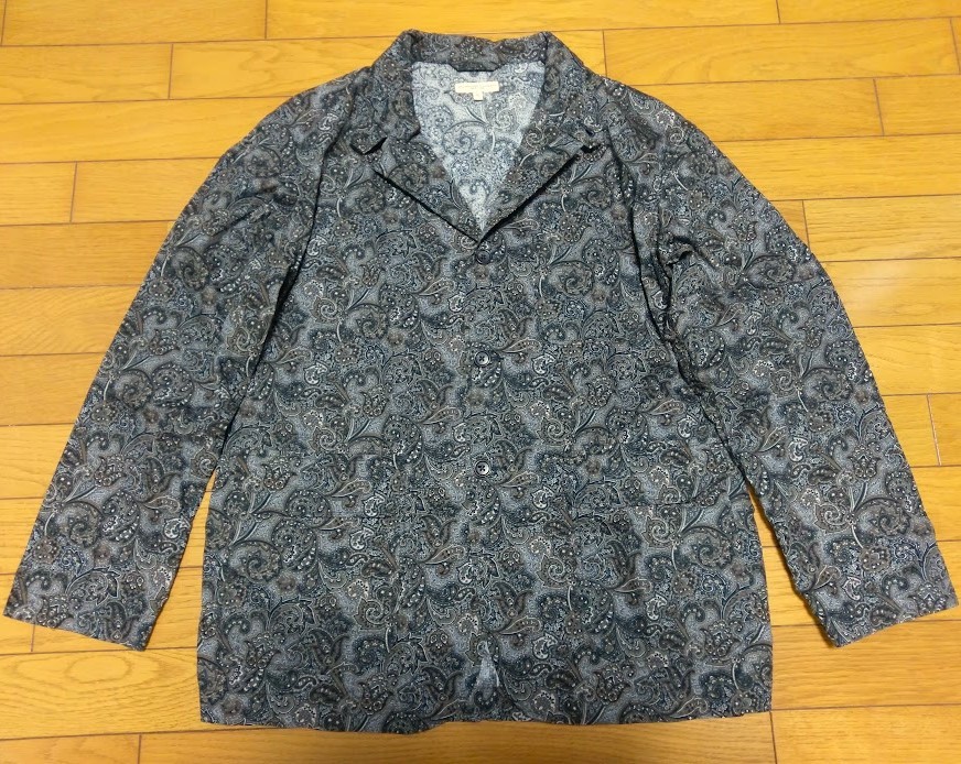 ENGINEERED GARMENTS ロイタージャケット ペイズリー柄 サイズS ブラウン/ブラック 総柄 茶黒バンダナ柄